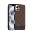 Apple iPhone 16 Plus Uyumlu Kılıf M-safe Şarj Özellikli Karbon Fiber Görünümlü Zore Gros Kapak