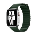 Apple Watch 40mm Uyumlu Kordon Suni Deri Bakla Tasarımlı KRD-09 Kayış